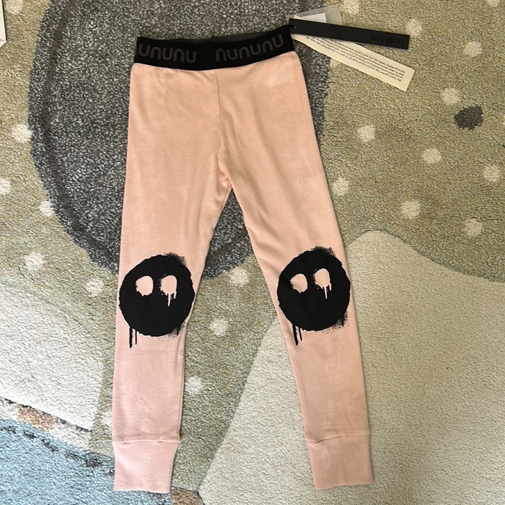 Nununu melting mask legging bleached nude 3-4y NWT